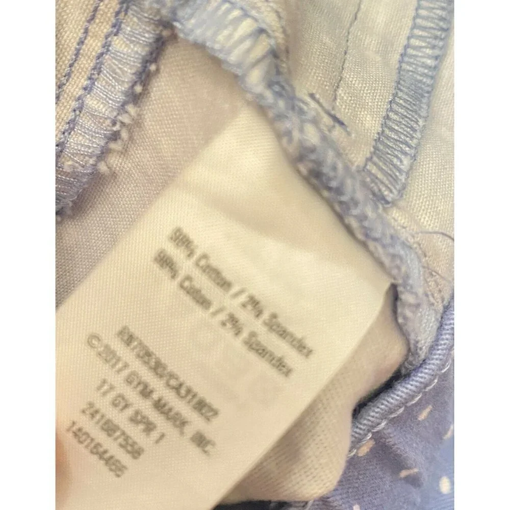 Gymboree Girl’s Light‎ Blue Super Skinny Polka Dot Jeans Pant Sz 12
